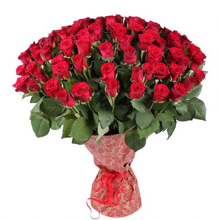 Bouquet 101 imported red roses