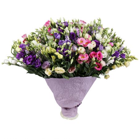 Bouquet 101 multicolored eustoma