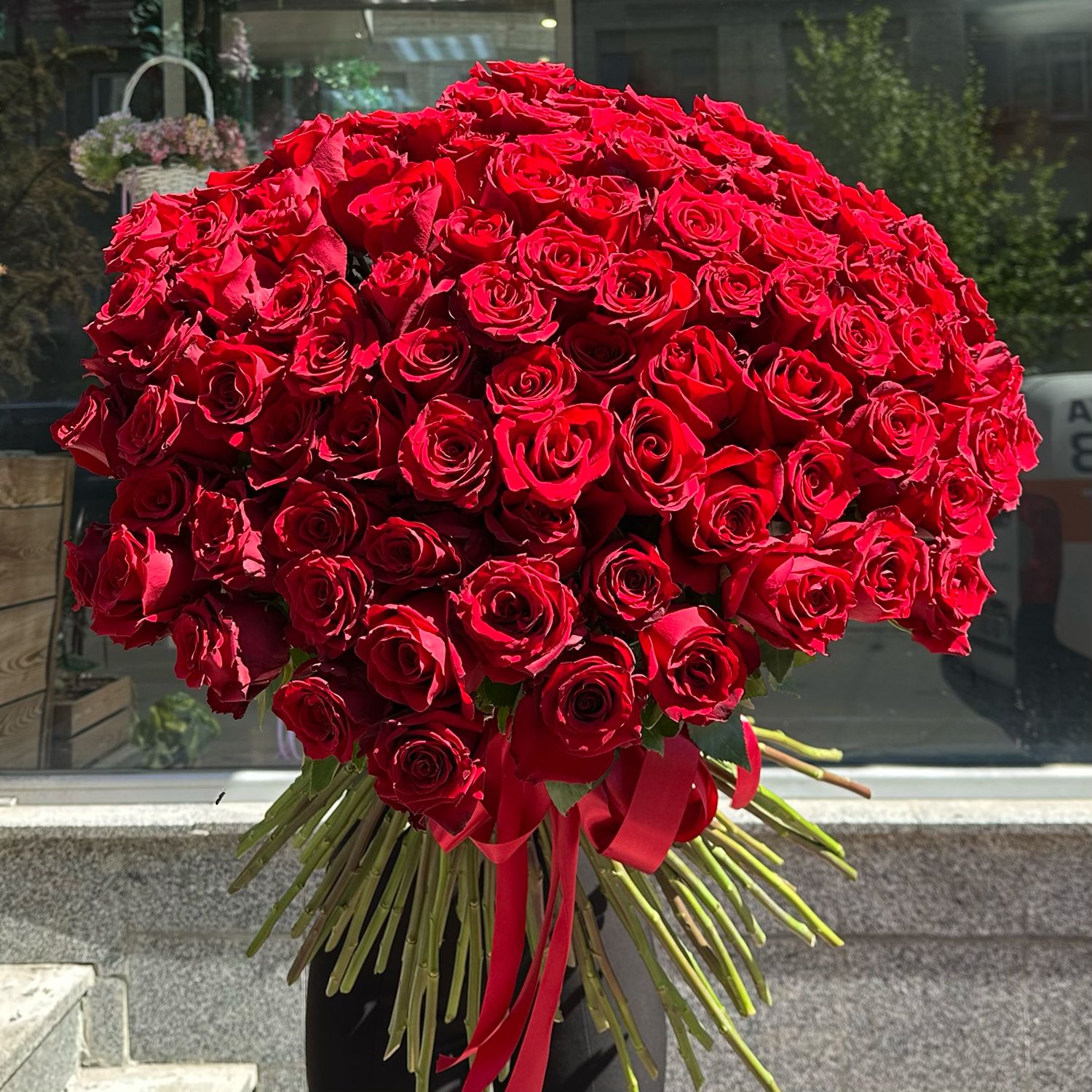 Bouquet 101 long red roses