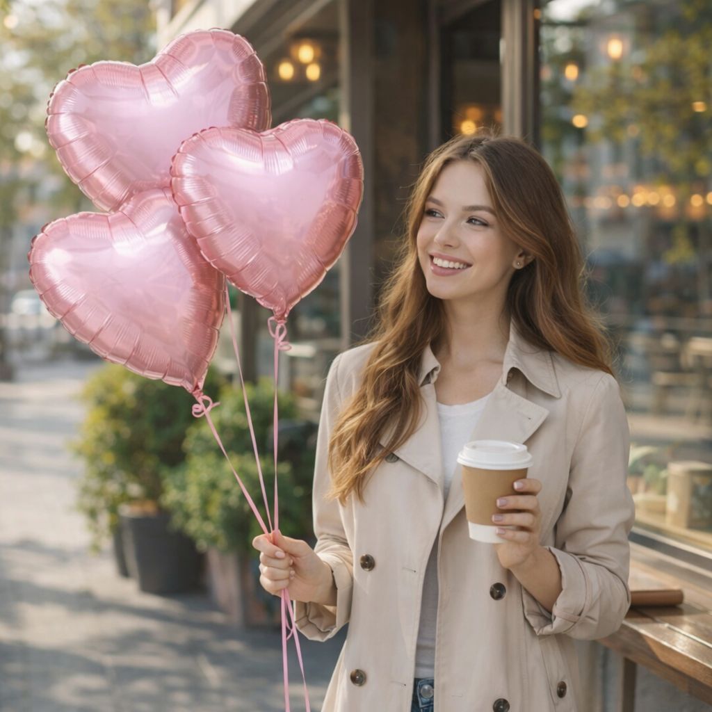 Product 3 foil hear balloons
