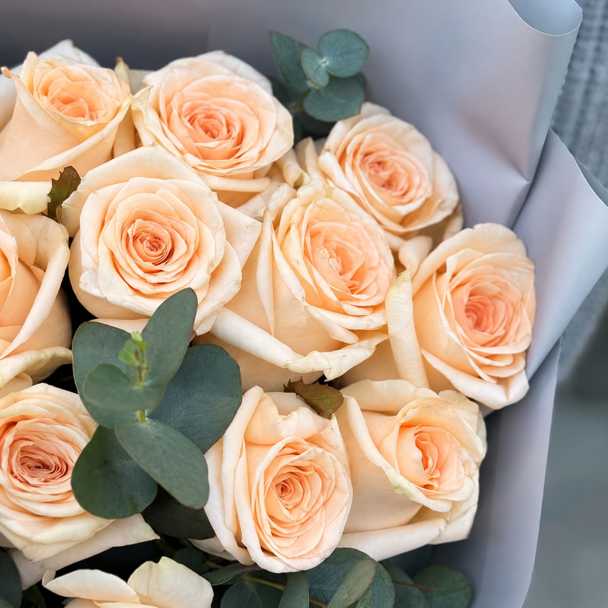 Bouquet 25 cream roses