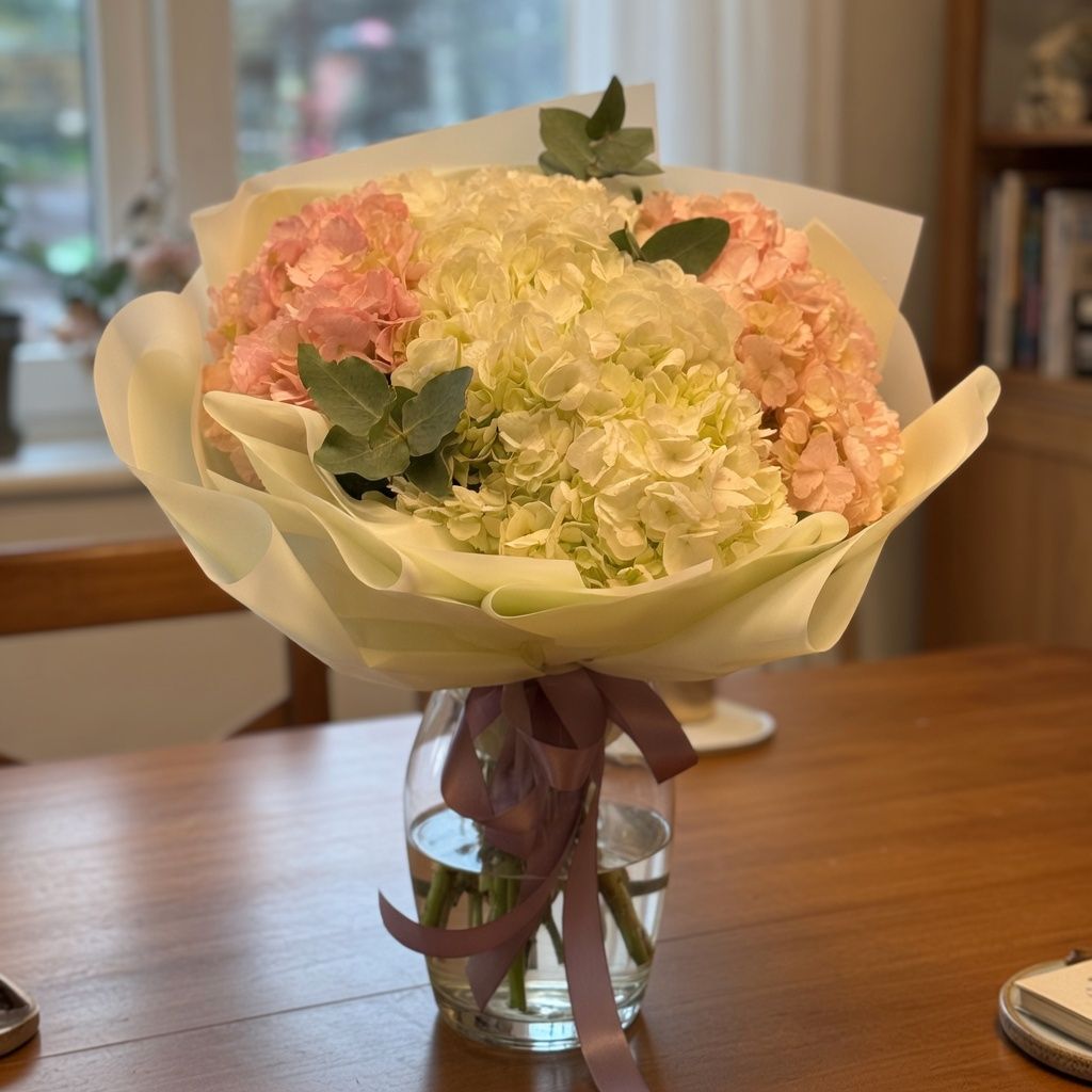 Bouquet Bouquet of 7 tender hydrangeas
