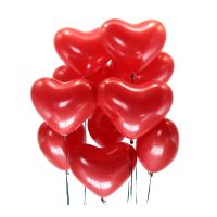 15 red balloons Heart