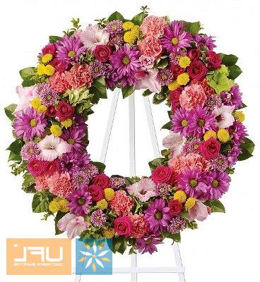 Bouquet Funeral arrangement of fresh flowers 10