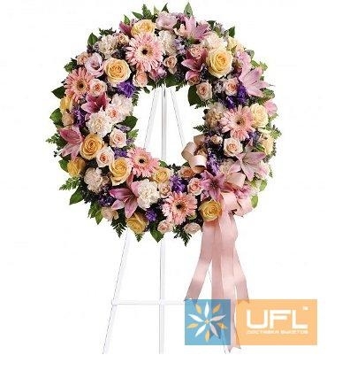 Bouquet Funeral arrangement of fresh flowers  7