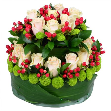 Bouquet Flower tiered cake